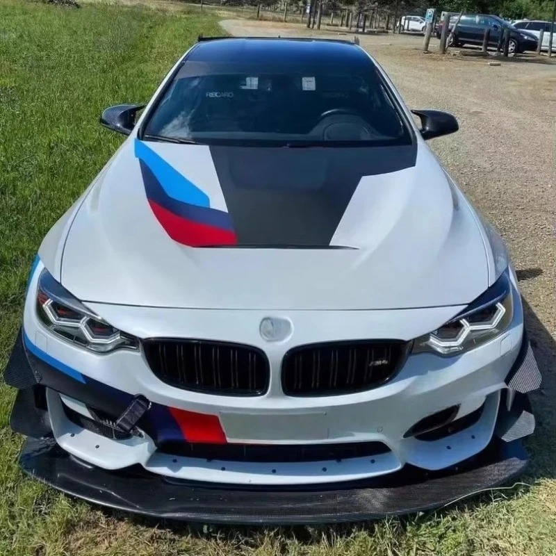 3D Style Carbon Fiber Body Kit Bumper Automotive Accessories Front Bumper for  M3/M4 F80/F82(Half Carbon Fiber)